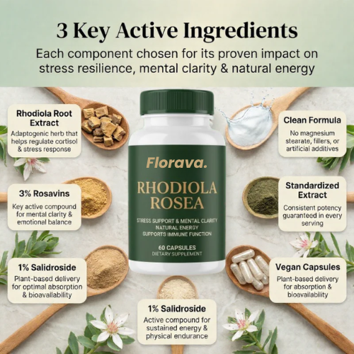 Florava - Rhodiola Rosea Capsules